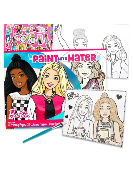 Conjunto de Pintura con Agua Barbie - Libro de Colorear 36 Páginas Conjunto de Pintura con Agua Barbie - Libro de Colorear 36 Páginas