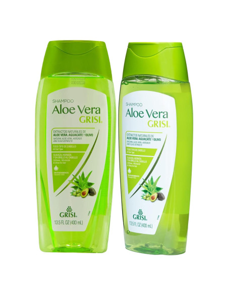 Champú Grisi Aloe Vera Hidratante 2x400ml Libre de Parabenos Champú Grisi Aloe Vera Hidratante 2x400ml Libre de Parabenos