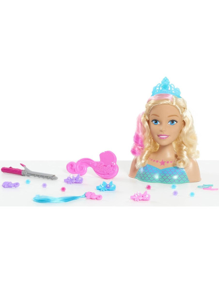 Cabeza de Estilo Barbie Dreamtopia Just Play 22 Piezas Cabeza de Estilo Barbie Dreamtopia Just Play 22 Piezas