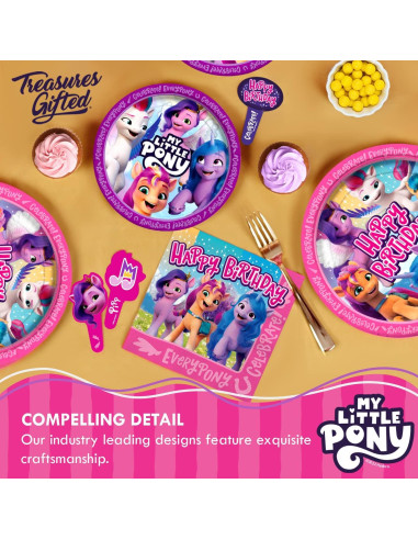 Banderín de Cumpleaños My Little Pony - Decoración de Fiesta