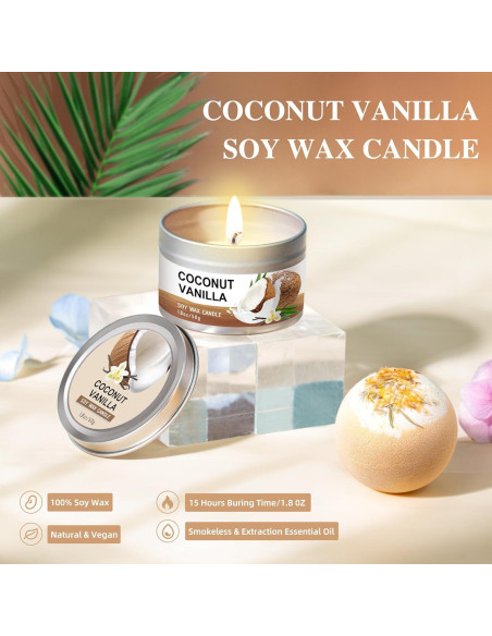 Set de Regalo de Spa Coco Vainilla 8 Piezas - Cuidado Personal Set de Regalo de Spa Coco Vainilla 8 Piezas - Cuidado Personal