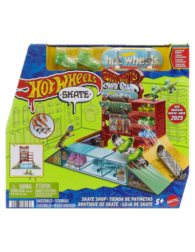 Juego de Patinaje Hot Wheels Skate con Rampas y Zapatillas