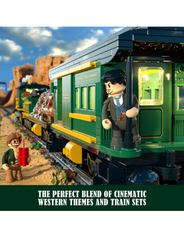 Conjunto de Bloques de Construcción Tren de Carga Funwhole 1524 Pcs