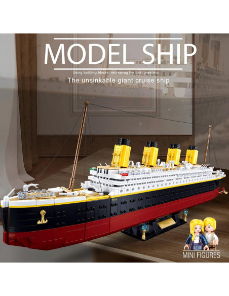 Juego de Ladrillos Barco Titani BrickTribe 2401 Piezas Juego de Ladrillos Barco Titani BrickTribe 2401 Piezas