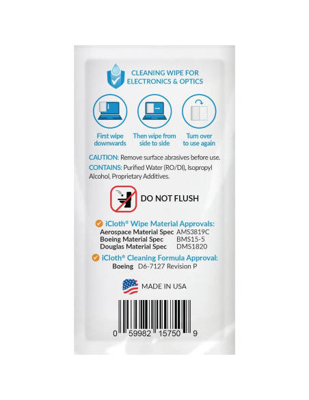 Toallitas de limpieza iCloth para pantallas - 100 unidades Toallitas de limpieza iCloth para pantallas - 100 unidades