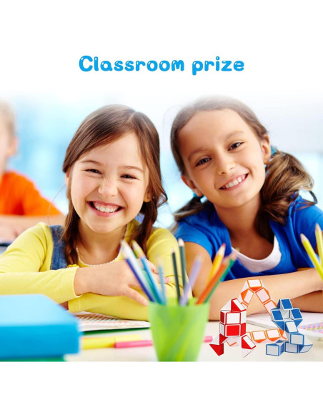 Ganowo 24 Cubos de Serpiente Fidget para Niños - Juguetes Educativos Ganowo 24 Cubos de Serpiente Fidget para Niños - Juguetes Educativos