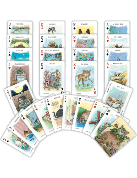 Cartas de Juego de Gatos MasterPieces - Baraja de 54 Cartas Cartas de Juego de Gatos MasterPieces - Baraja de 54 Cartas