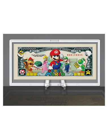 Billete Coleccionable Un Millón de Dólares Super Mario Bros