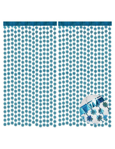 Cortinas de Flecos de Aluminio BRAVESHINE 0.97x2.01m Azules
