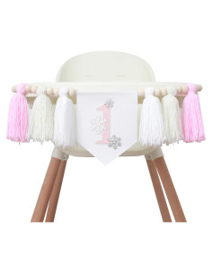 Banderín de Borlas para Silla Alta KOJIN - Cumpleaños Temático Invierno