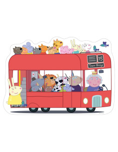 Rompecabezas de Piso Gigante Peppa Pig Ravensburger 24 Piezas 70x50cm