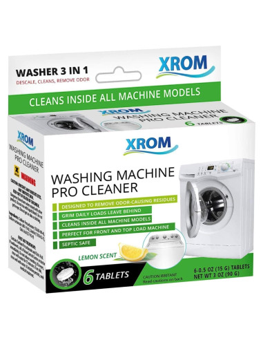 Limpiador Pro para Lavadoras XROM 3 en 1 Biodegradable 180g