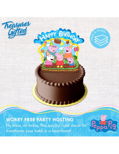 Adorno de Pastel Peppa Pig 23 cm - Decoraciones de Cumpleaños