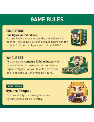 Figuras Birth Flower POP MART Kimetsu no Yaiba - 12 en caja ciega