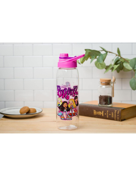 Botella de Agua Silver Buffalo Bratz 800ml con Tapa de Rosca Botella de Agua Silver Buffalo Bratz 800ml con Tapa de Rosca