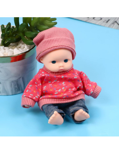 Muñecas Mini Bebé ONEST 5 Pulgadas con Ropa Hecha a Mano