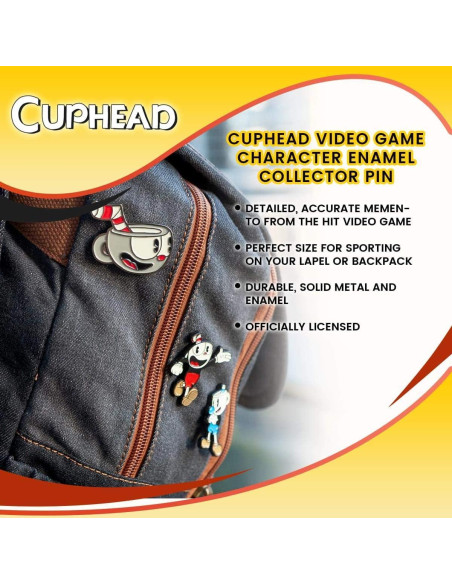 Pin de Coleccionista Cuphead - Just Funky - 3D Esmalte Pin de Coleccionista Cuphead - Just Funky - 3D Esmalte