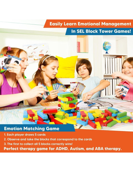 Juego de Aprendizaje Emocional Garybank con 56 Tarjetas Juego de Aprendizaje Emocional Garybank con 56 Tarjetas