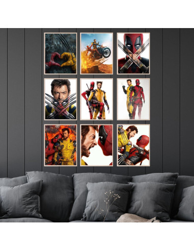 Póster sin Marco Deadpool y Wolverine BigWig 20x25 cm