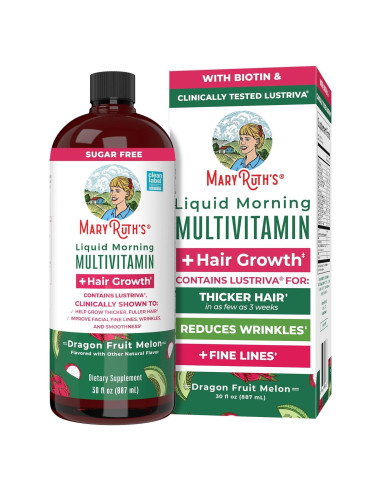 Multivitamina Líquida MaryRuth 887 ml - Crecimiento Cabello y Piel