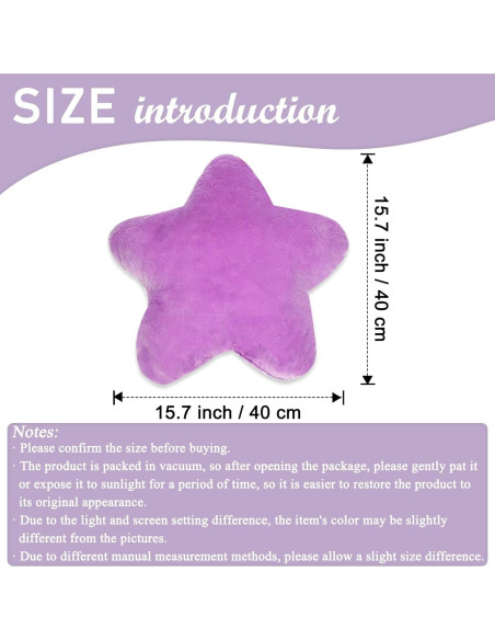 Almohada Estrella Suave Zhidiloveyou 40 cm Púrpura Almohada Estrella Suave Zhidiloveyou 40 cm Púrpura