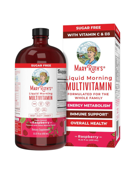 Multivitamina Líquida Matutina MaryRuth 429.5ml Frambuesa Multivitamina Líquida Matutina MaryRuth 429.5ml Frambuesa