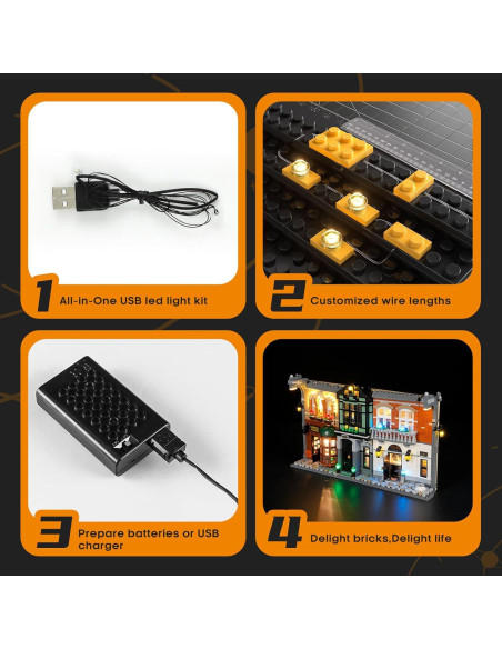 Kit de Iluminación LED Lightailing para Lego 10351 Sherlock Holmes Kit de Iluminación LED Lightailing para Lego 10351 Sherlock Holmes