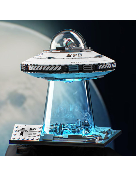 Conjunto de Construcción Nave Espacial UFO UNCLE BRICK 700 Piezas Conjunto de Construcción Nave Espacial UFO UNCLE BRICK 700 Piezas