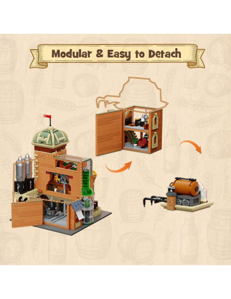 Juego de Construcción Cervecería Artesanal PANTASY 85023 Juego de Construcción Cervecería Artesanal PANTASY 85023