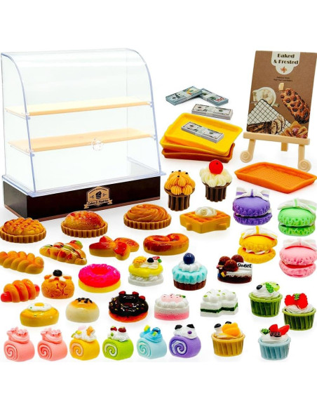 Mini Juguetes de Comida con Caja de Exhibición Taken All Mini Juguetes de Comida con Caja de Exhibición Taken All