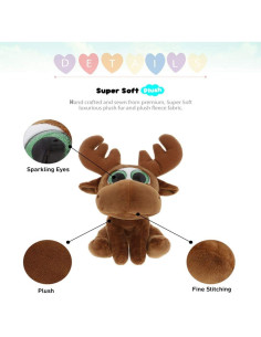 Oso de Peluche Grande DolliBu con Ojos Brillantes 15cm 2