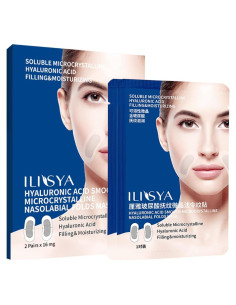 Parche Facial ILISYA para Pliegues Nasolabiales con Ácido Hialurónico