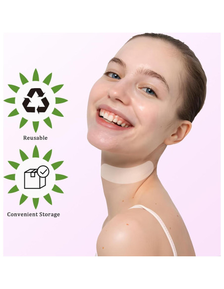 Paquete de 3 Parches Reafirmantes para Cuello PKRFCJ - Silicona Hidratante Paquete de 3 Parches Reafirmantes para Cuello PKRFCJ - Silicona Hidratante
