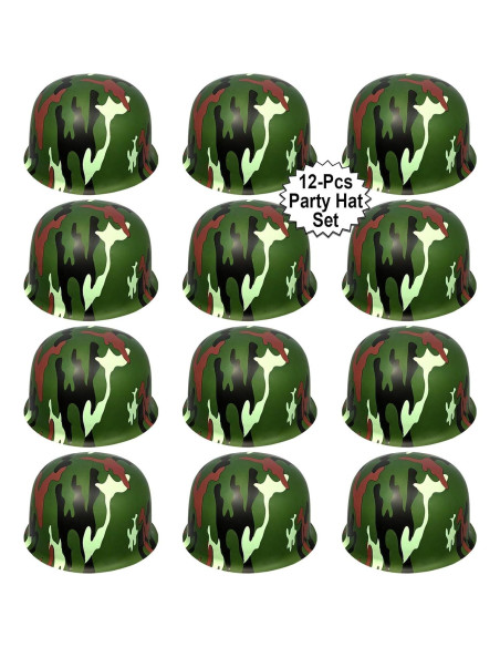 Casco de Ejército Anapoliz para Niños - 12 Piezas Camuflaje Casco de Ejército Anapoliz para Niños - 12 Piezas Camuflaje