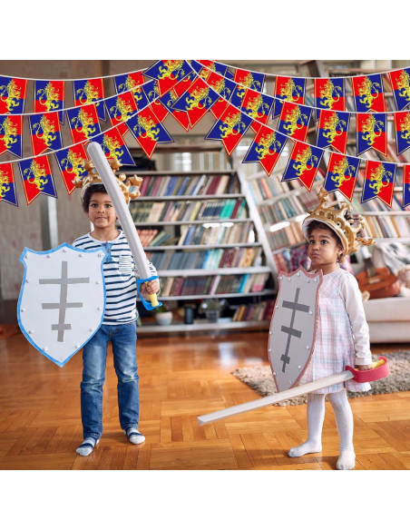 Banderines Medievales Hestya 5 Pcs 15.24m Decoración Fiesta Banderines Medievales Hestya 5 Pcs 15.24m Decoración Fiesta
