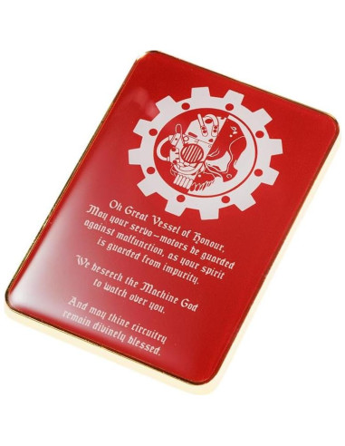 Insignia de Pin Starforged Adeptus Mechanicus 8x3.5cm