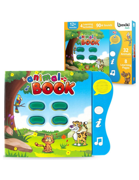 Libro de Sonidos de Animales Boxiki para Bebés 12-36 Meses Libro de Sonidos de Animales Boxiki para Bebés 12-36 Meses