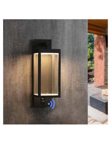 Luz de Pared LED Lustrlach con Sensor de Movimiento 38cm IP54