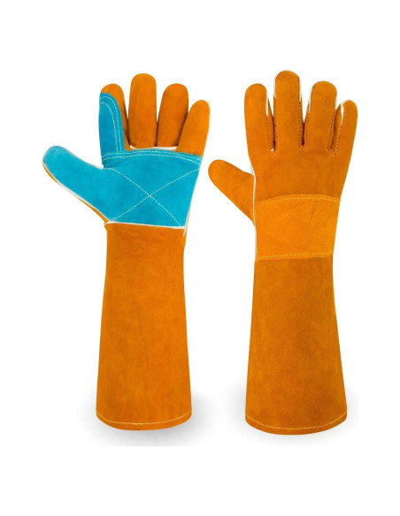 Guantes de Manejo de Animales MOUTCLMB 44.96 cm Doble Cuero Guantes de Manejo de Animales MOUTCLMB 44.96 cm Doble Cuero