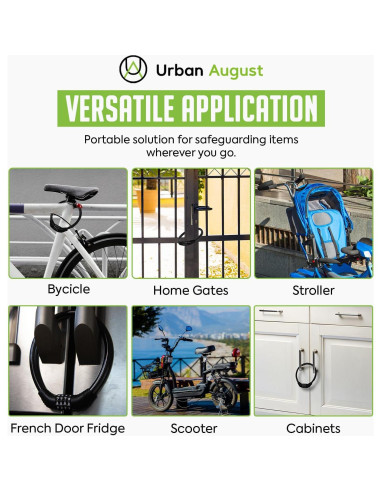 Candado de Combinación Urban August para Refrigerador y Gabinetes