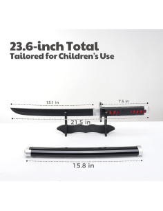 Espada Demonio Zisu - Katana Corta 60 cm para Niños 2