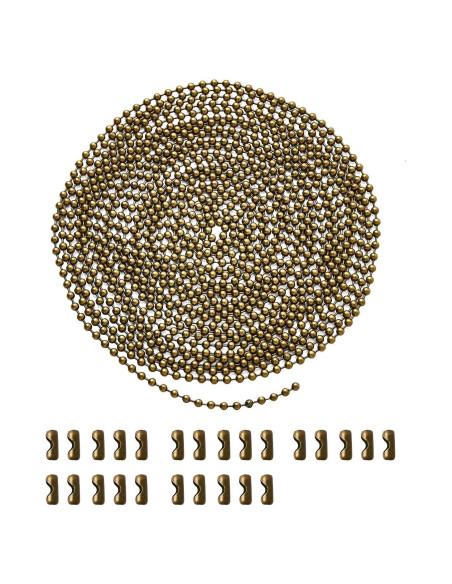 Cadena de Extensión para Ventilador YeeBeny 5m Bronce 25 Conectores Cadena de Extensión para Ventilador YeeBeny 5m Bronce 25 Conectores