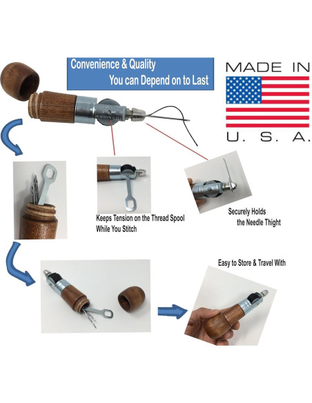 Awl de Costura Profesional Awl for All - Reparación de Cuero y Lona Awl de Costura Profesional Awl for All - Reparación de Cuero y Lona
