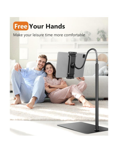 Soporte de Piso Ajustable Evekea para iPad y Tablets 2-12.9"