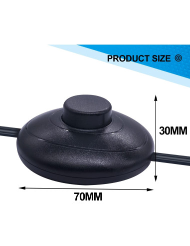 Interruptor de Pedal de Pie Twidec N-012-1.8MX 1.8m 3A