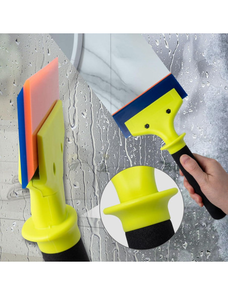 Raspador de Goma NEWISHTOOL 2 Pack 12.7 cm Mango Nylon Raspador de Goma NEWISHTOOL 2 Pack 12.7 cm Mango Nylon