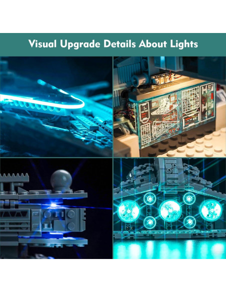 Kit de Luz LED LocoLee para LEGO 75394 Destructor Estelar Kit de Luz LED LocoLee para LEGO 75394 Destructor Estelar