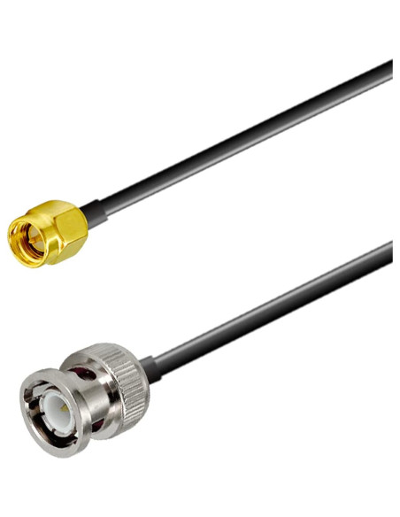 Cable Coaxial RF SMA Macho a BNC Macho 15cm 2PCS POBADY Cable Coaxial RF SMA Macho a BNC Macho 15cm 2PCS POBADY