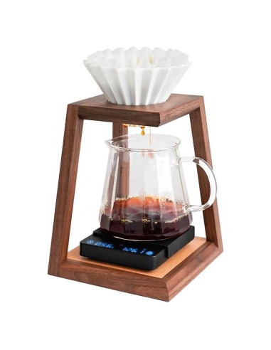Soporte de Goteo de Madera Watchget para Café Filtrado