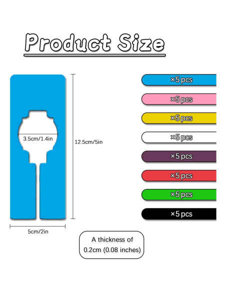 Divisores de Closet Colgantes MaehSab 40 Pcs Multicolor Divisores de Closet Colgantes MaehSab 40 Pcs Multicolor